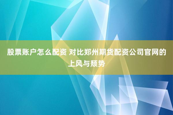 股票账户怎么配资 对比郑州期货配资公司官网的上风与颓势